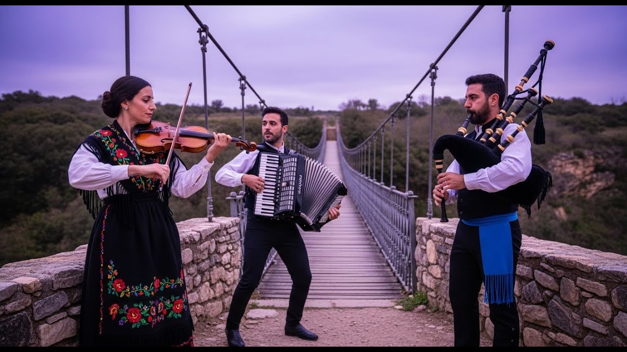 Rain Tambourine March | Ancient Sounds of Galicia with Violin and Drum