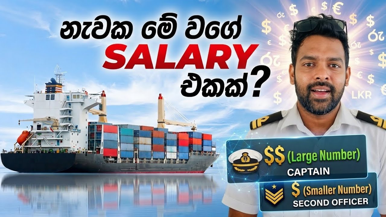 නැවක වැටුප් සහ තනතුරු 👮🏻&zwj;♀️ | Ship Ranks & Salaries 💵| Ceylon Navigator