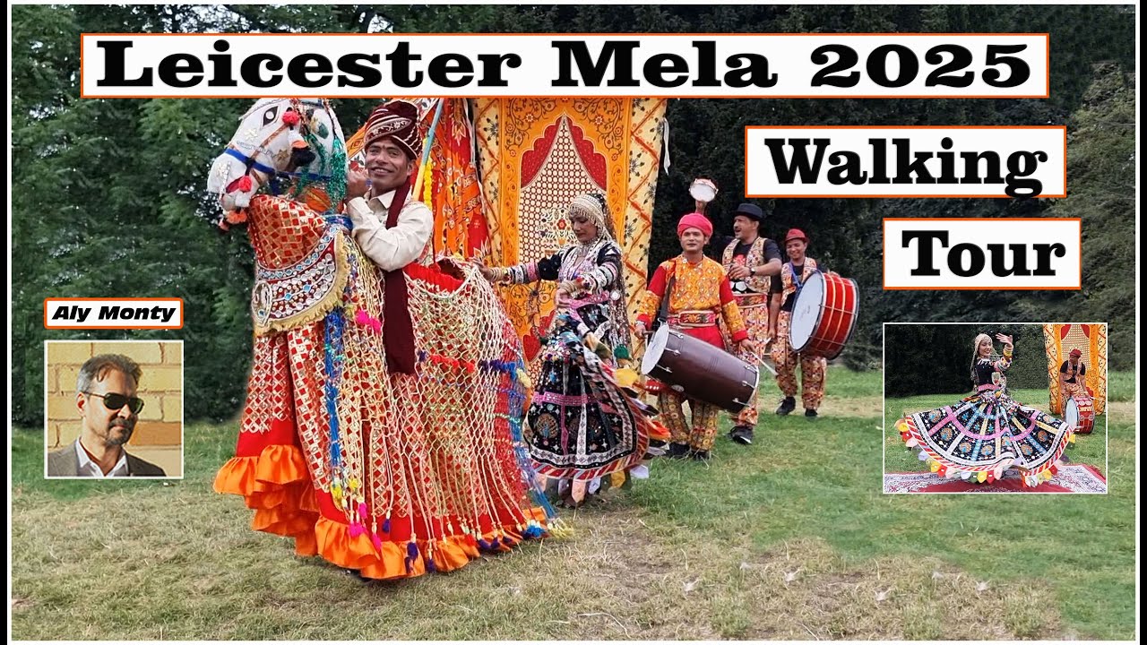 Leicester Mela 2025 | Walking Tour | Abbey Park Leicester | South Asian Music, Food & Culture
