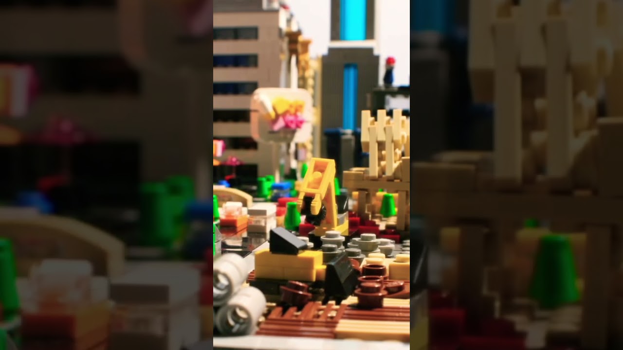 Lego City Micro Short #lego #gaming #games #legography #stopmotionanimation #stopmotion #microscale