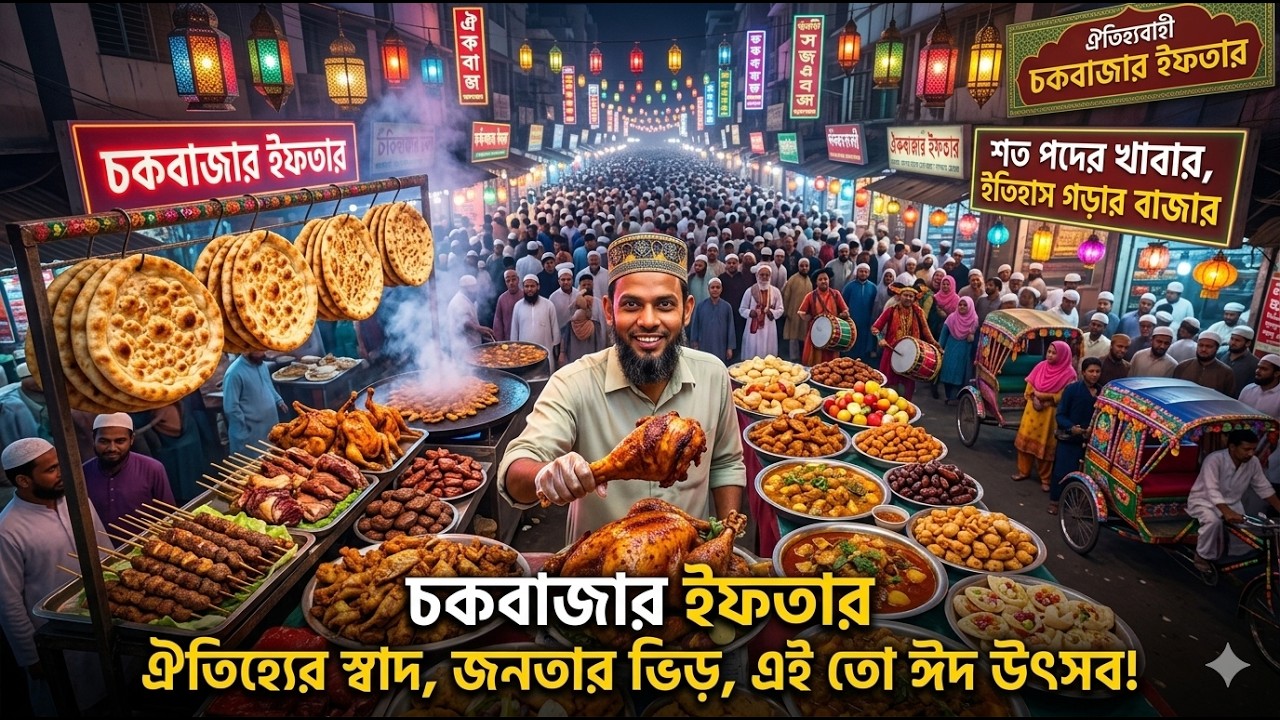 পুরান ঢাকার ঐতিহ্যবাহী চকবাজারের ইফতার ২০২৬ | Chawk Bazar Iftar 2026 | Puran Dhaka Iftar Market