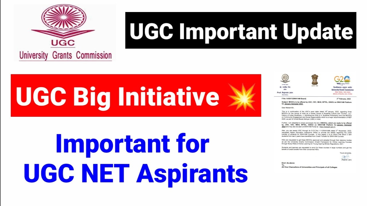 Big News !! UGC New Initiative for NEP 2020 | Higher Education | UGC NET Exam 2023 | UGC NET MENTOR
