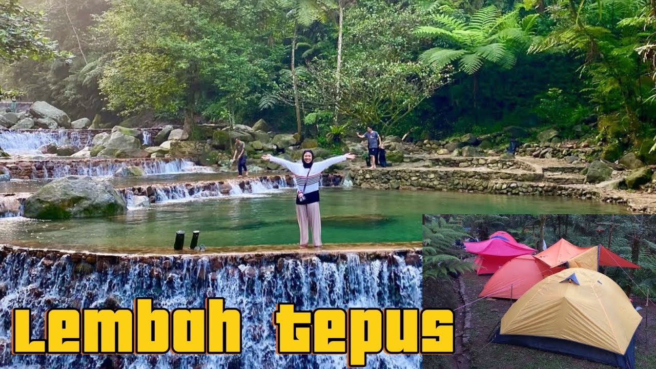 Camping di lembah tepus yang lagi viral di halimun salak bogor #geoparkbogorhalimunsalak