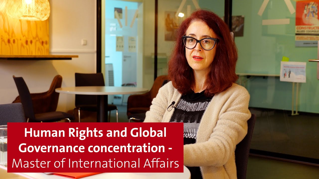 Human Rights and Global Governance concentration - Master of International Affairs
