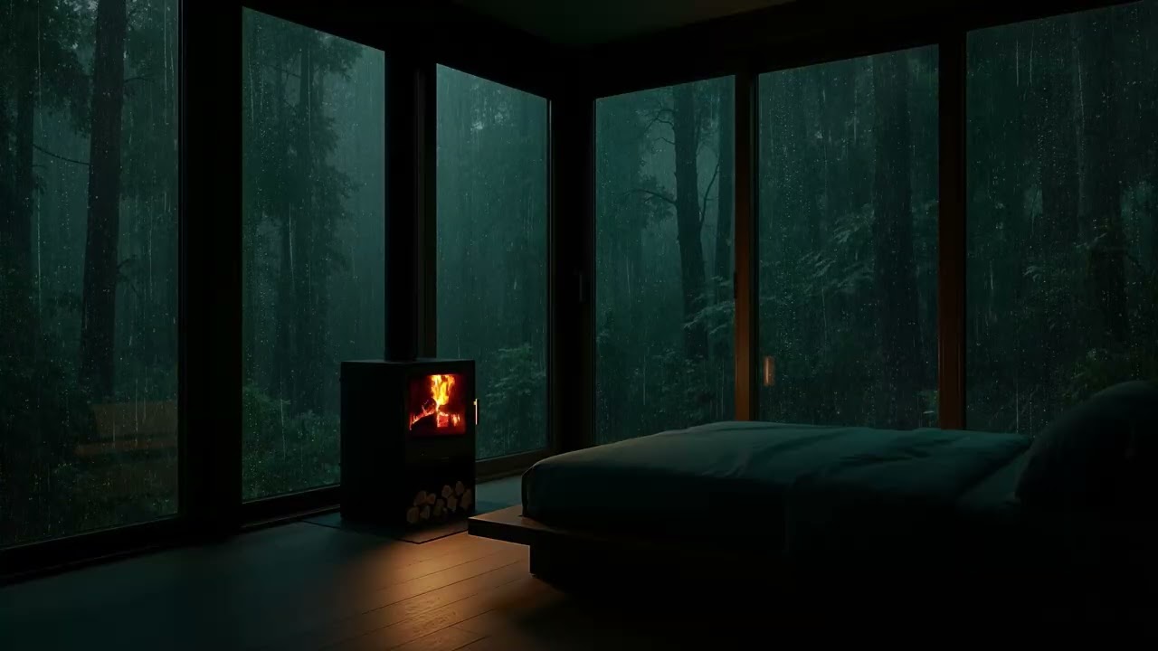 Rain Sounds for Deep Sleep | Rain on Windows | 8 Hours | No Music | 4K 