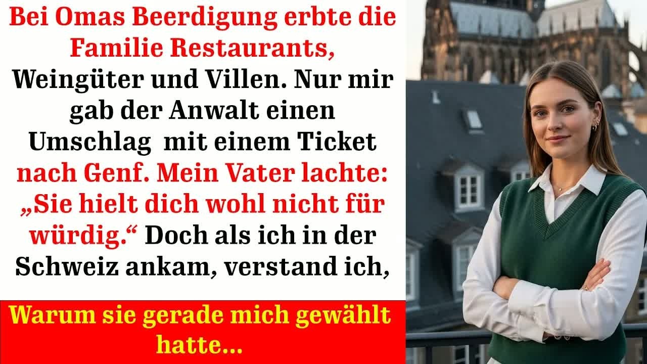 Bei Omas Beerdigung bekam ich nur ein Ticket doch in Genf wartete ihr Geheimnis…