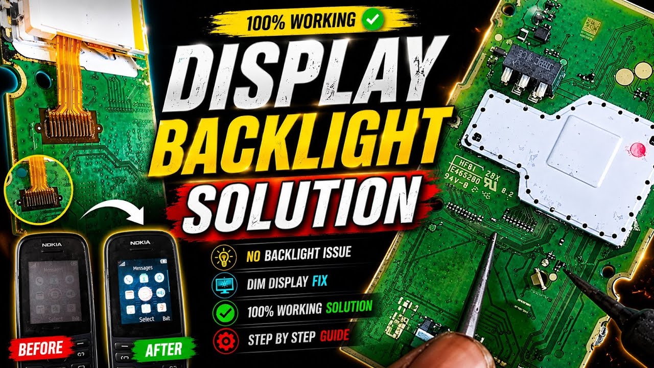 Nokia 1304 Display Light Solution 🛠️ Nokia TA-1304 LCD Light Problem Fix 