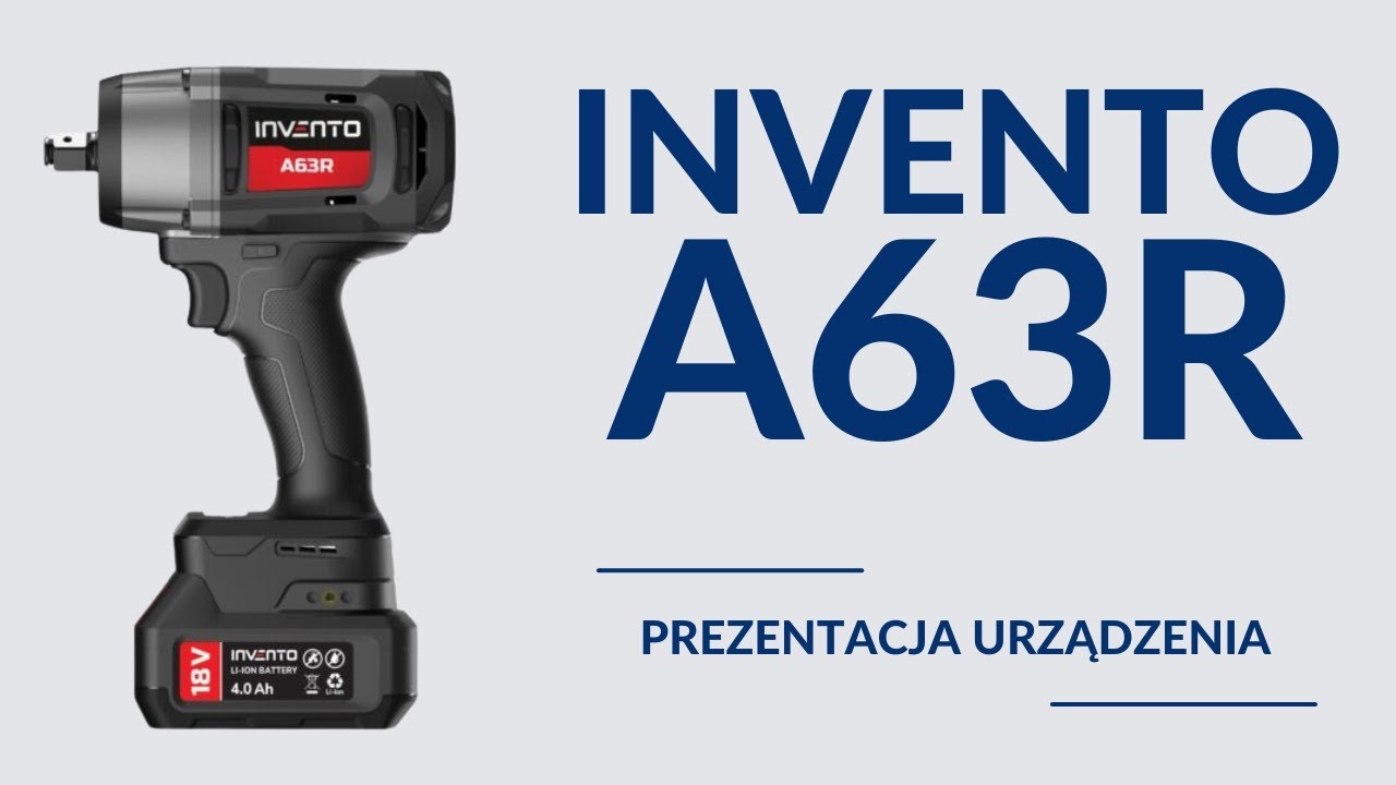 Klucz akumulatorowy INVENTO A63R - prezentacja urządzenia