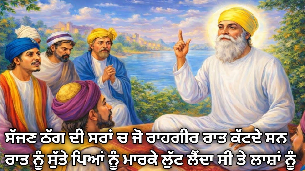 ਸੱਜਣ ਠੱਗ ਦੀ ਸਰਾਂ ਵਿਚ ਜੋ ਰਾਹਗੀਰ ਆਉਂਦਾ ਸੀ ਰਾਤ ਨੂੰ ਸੁੱਤੇ ਪਏ ਨੂੰ ਮਾਰਕੇ ਸਾਰਾ ਧਨ ਦੌਲਤ ....