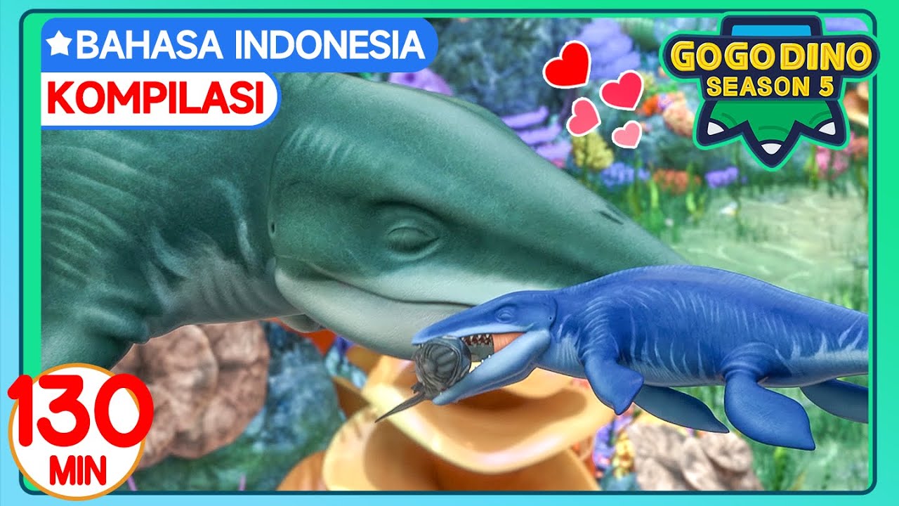 ✨GOGODINO S5 130MIN Kompilasi E14-26 | Kartun Anak Indonesia | Animasi Petualangan Dinosaurus