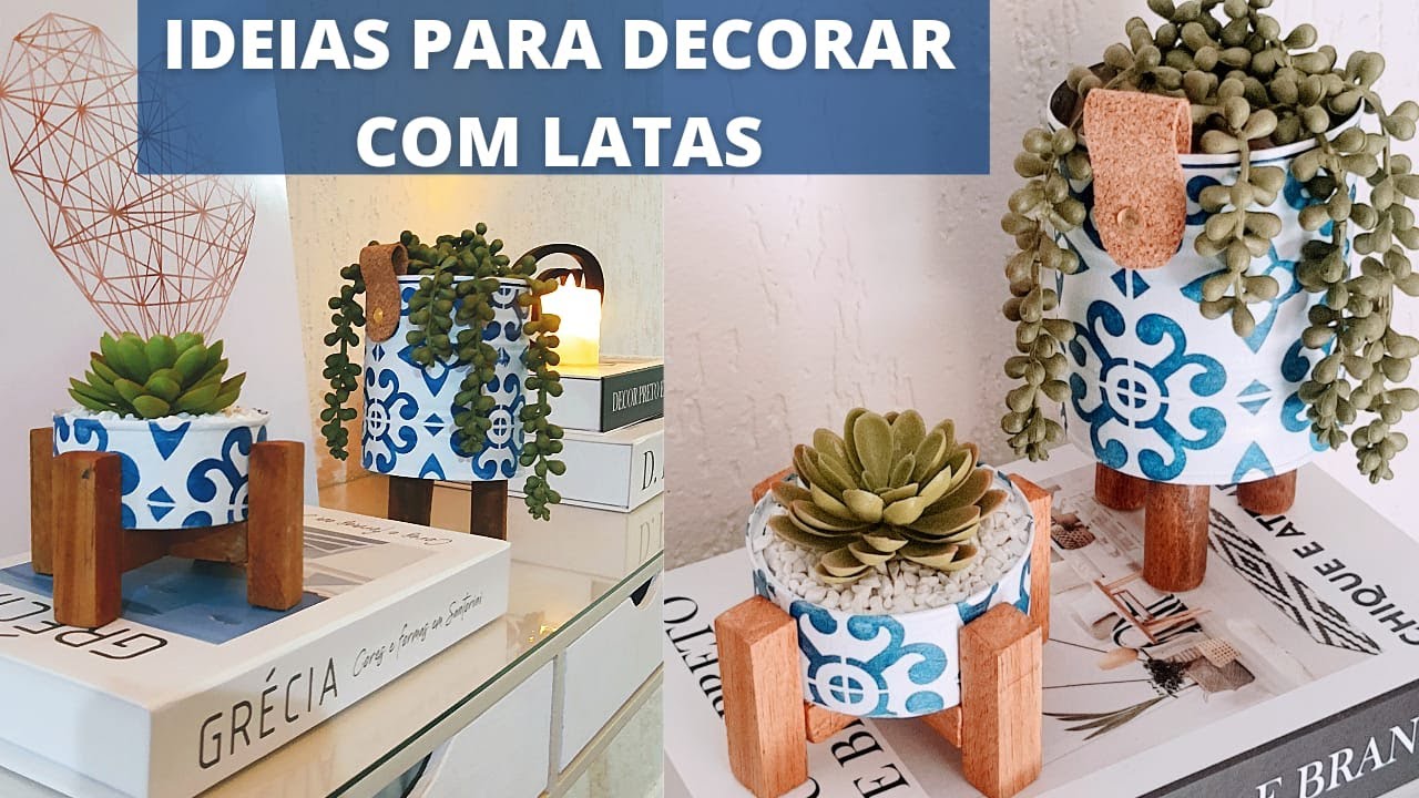 IDEIAS LINDAS E FÁCEIS COM LATAS DE ALUMÍNIO | FAÇA VOCÊ MESMO A SUA DECORAÇÃO