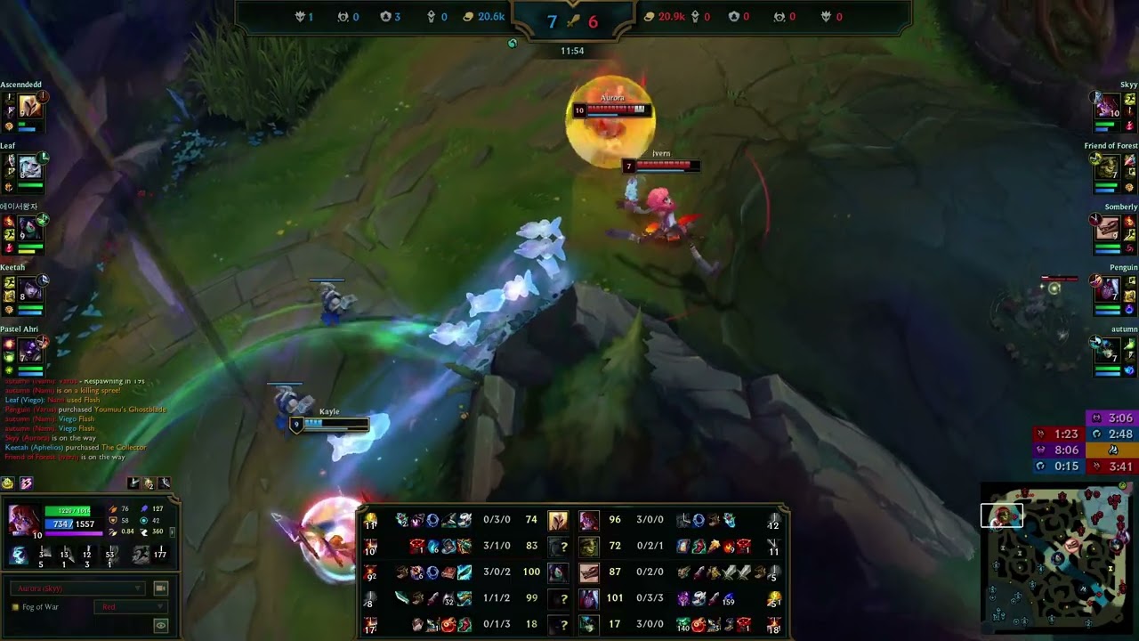 AURORA VS KAYLE - 8/4/6 KDA TOP GAMEPLAY CHALLENGER I