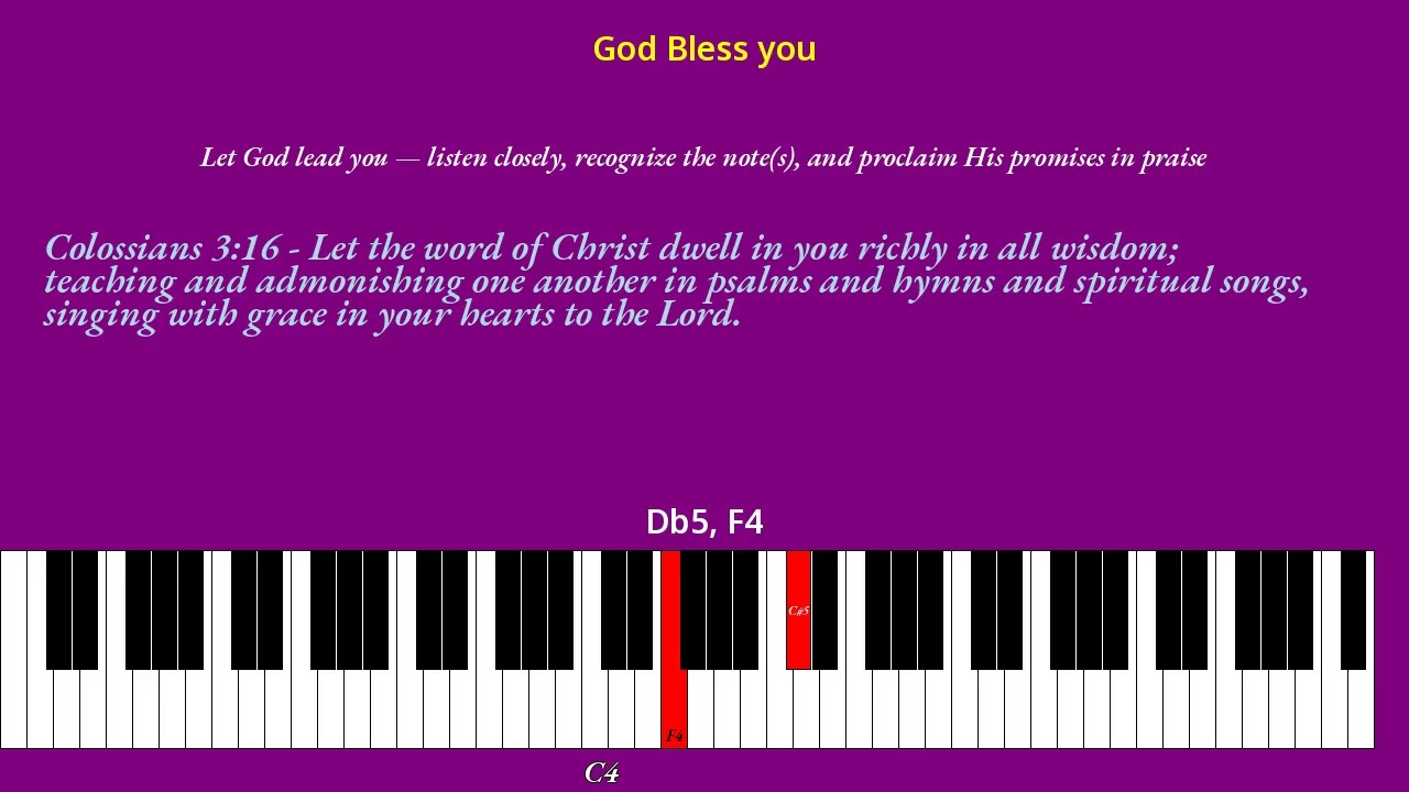 Bible Music Ear Note Training November 22, 2025