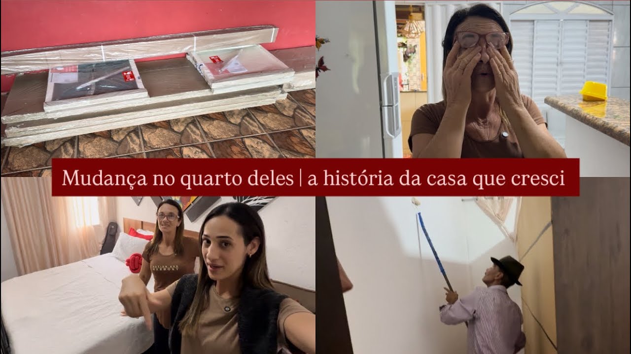Chegou o novo móvel pro quarto deles | pintando para receber | contamos a história da casa | 😭♥️