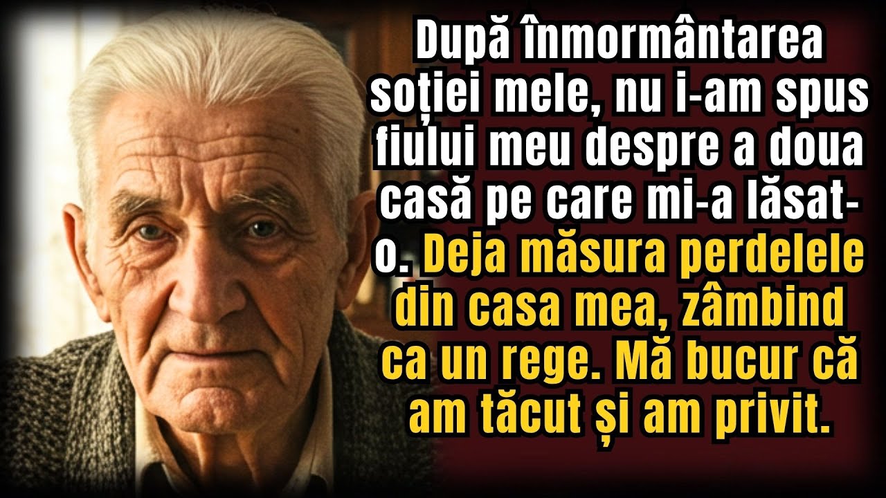 După înmormântarea soției, nu i-am spus fiului de a doua casă lăsată. Mă bucur că am tăcut...