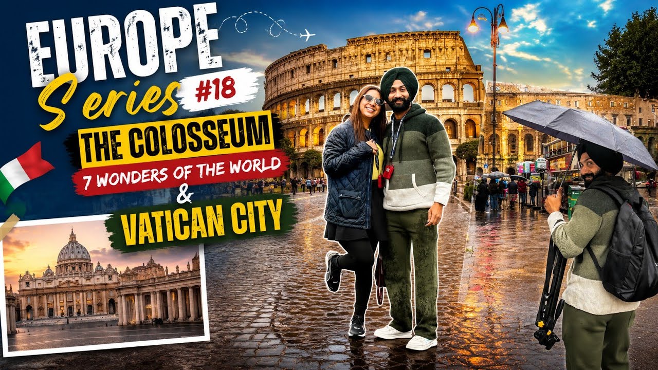 Rainy Day at the Colosseum – Our 2nd Wonder of the World & Vatican City | Europe Diaries Ep. 18 