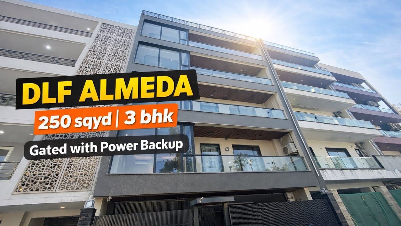 🌳LIVE THE DLF ALMEDA LIFE 🏠 LUXURIOUS BUILDER FLOOR || BANG ON SPR ROAD