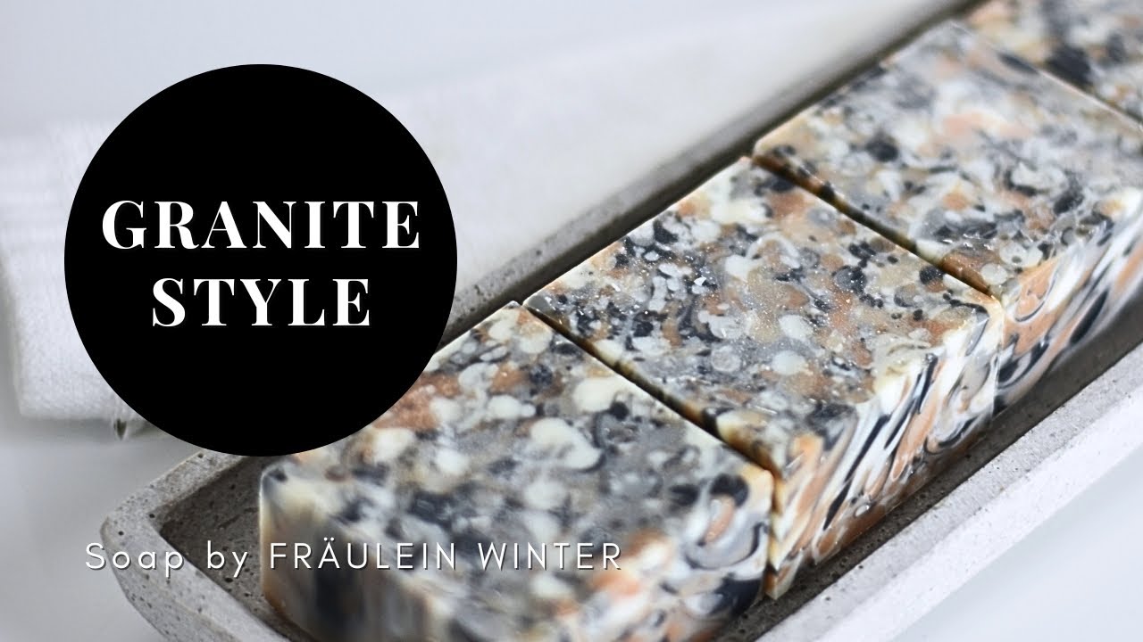 How to make soap in Granite Design - Granite-Style Soap Making - Fraeulein Winter
