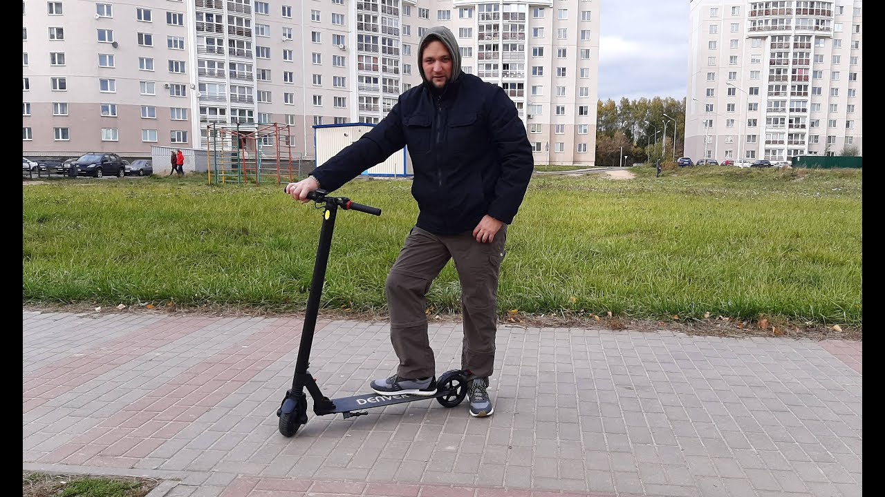 DENVER SCO 65210 - Обзор Test E-scooter Самоката 300 Вт.