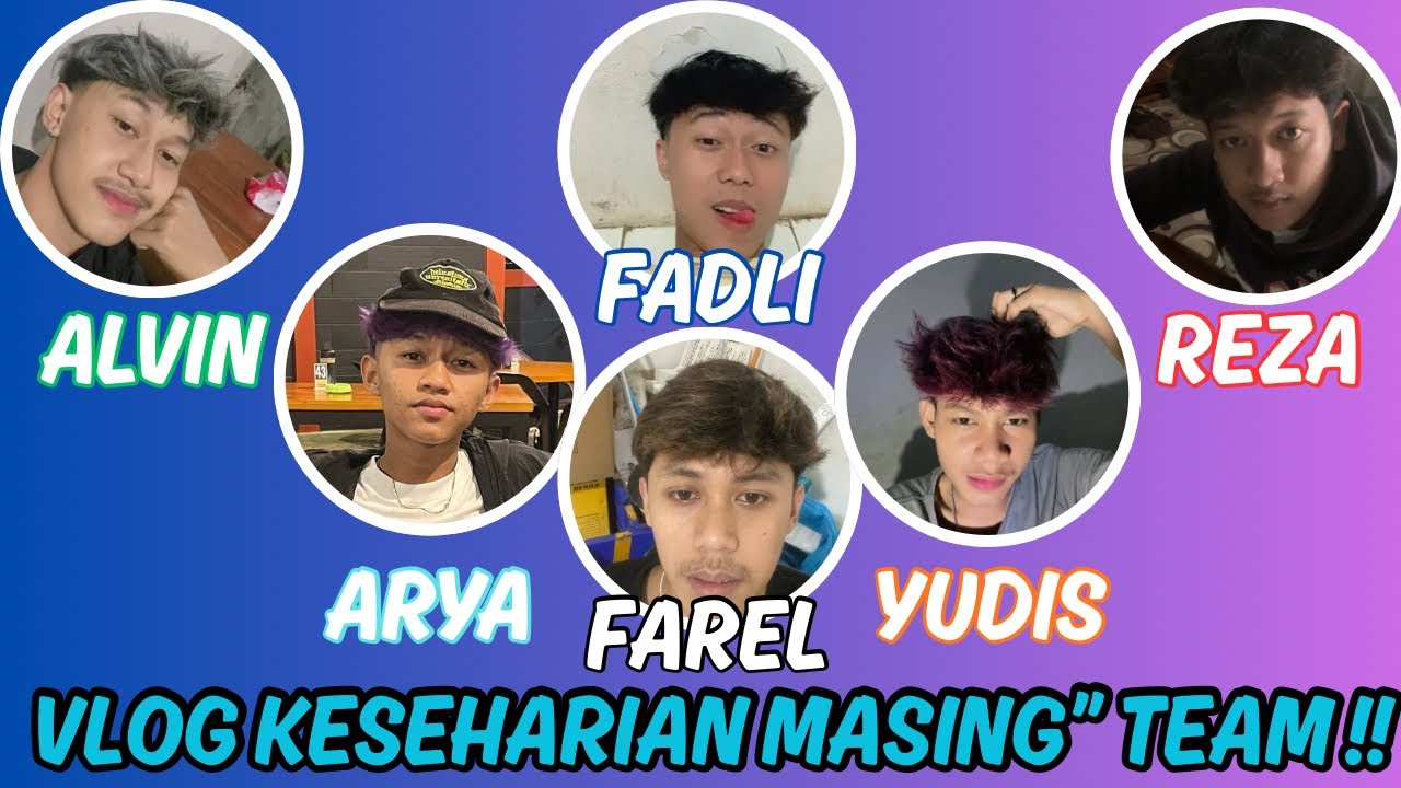 VLOG KESAHARIAN TEAM WAKTU DIRUMAH MASING-MASING !!