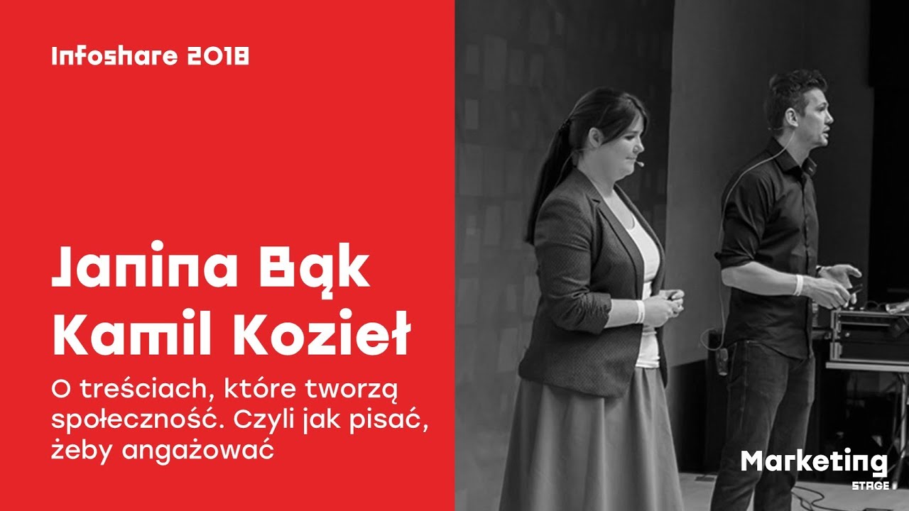 Infoshare 2018: Janina Bąk i Kamil Kozieł (PrezArt) – O treściach, które tworzą społeczność (...)