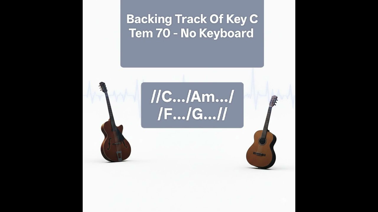 BACKING TRACK OF KEY C - NO KB & tem 70