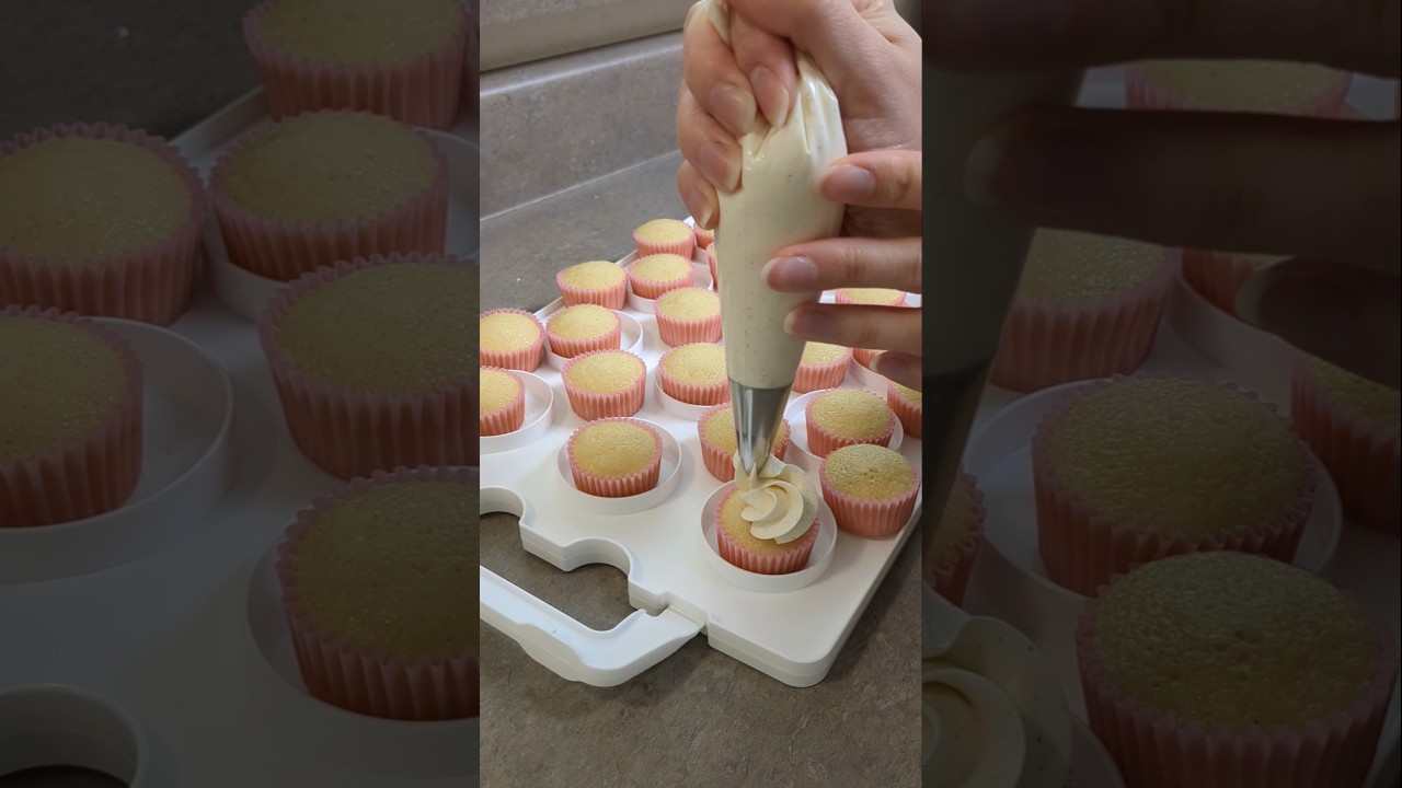 Piping 101: How to Pipe Buttercream Like a Pro #shorts #piping #cupcakes