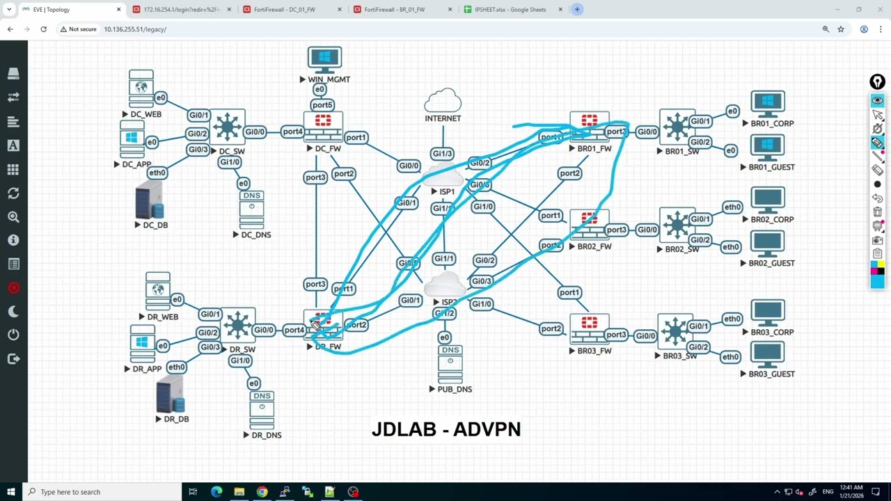 FGTENT-012 ADVPN 02 | FortiGate Firewall Configuration Step by Step