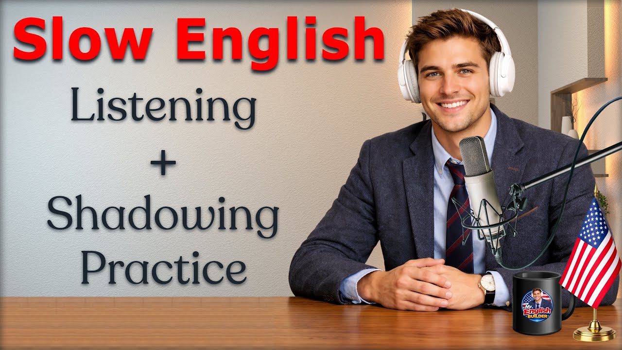 Stay Motivated to Learn English (Even When You’re Tired) | Slow Easy Listening + Shadowing