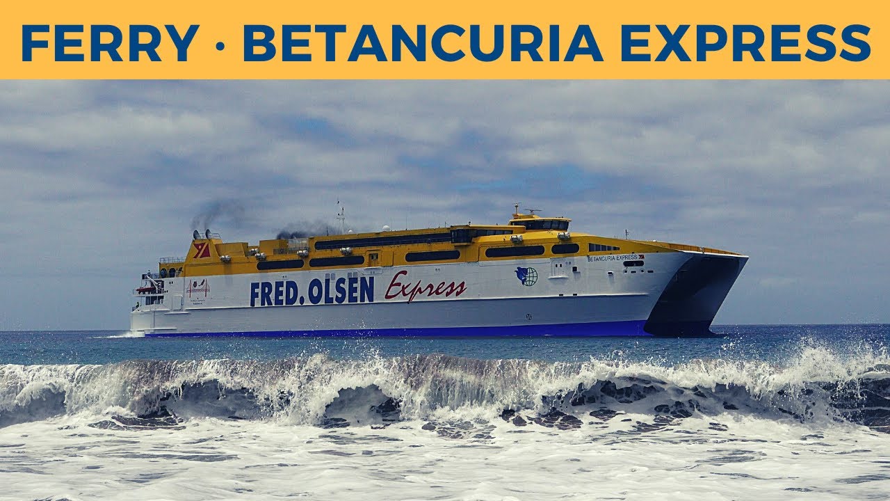 Arrival of ferry BETANCURIA EXPRESS, Morro Jable (Fred. Olsen Express)