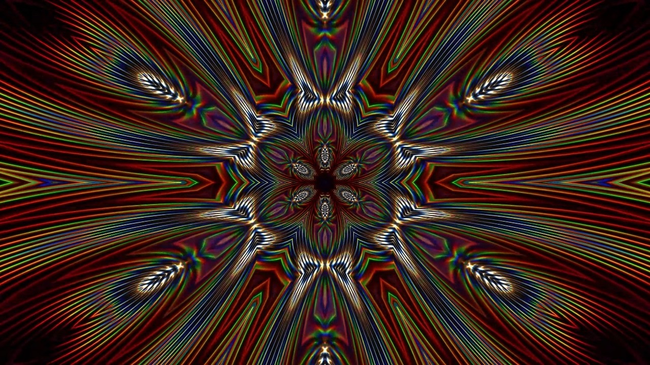 Psychedelic Flower VJ Loop Mesmerizing Background Effect 4K UHD Trippy Visuals