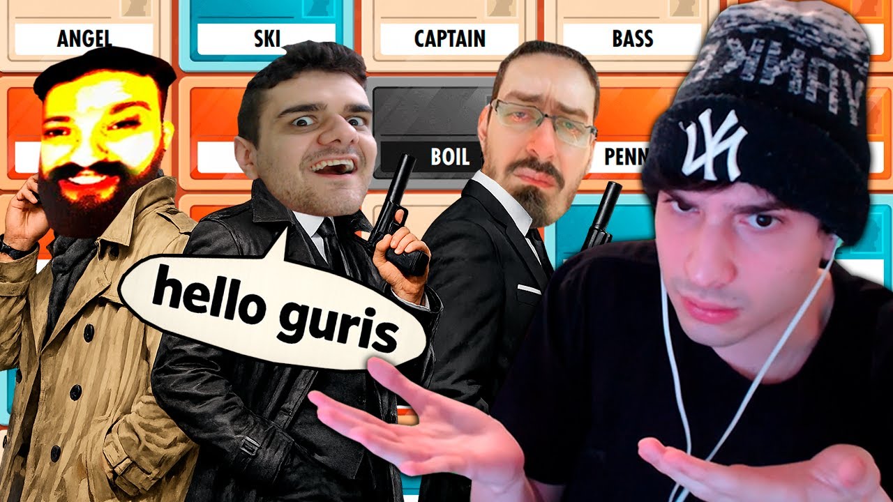 CODENAMES MAS OS GURI SÓ FALAM EM INGLES! (OS GURIS FALAM INGLES MUITO MAL)