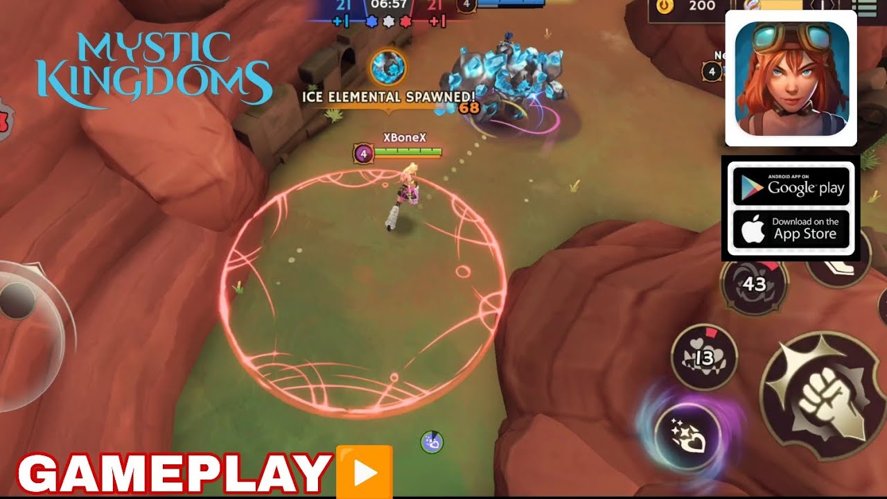 MYSTIC KINGDOMS  ARENA  GAMEPLAY MOBA GAME FOR ANDROID/iOS 2026