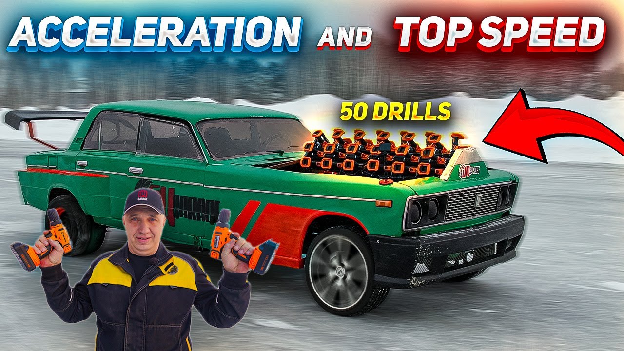 50 cordless drill powered Lada - time for proper testing