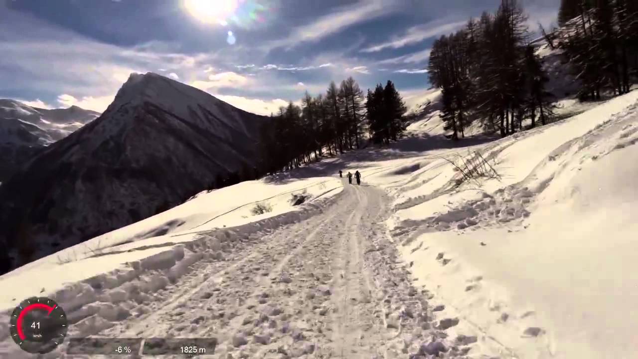 FAT BIKE downhill con caduta del secolo HD    Colle delle Finestre   Italy
