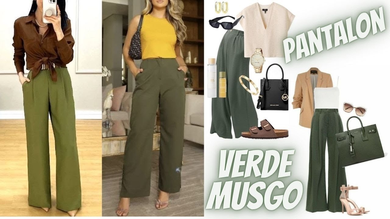 Verde Musgo Tu Nuevo Color Neutro Favorito en Pantal&oacute;n😎Moss Green Your New Favorite Neutral Color🎀