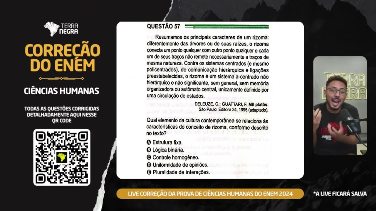 ENEM 2024 - Sociologia - 57 Prova Verde