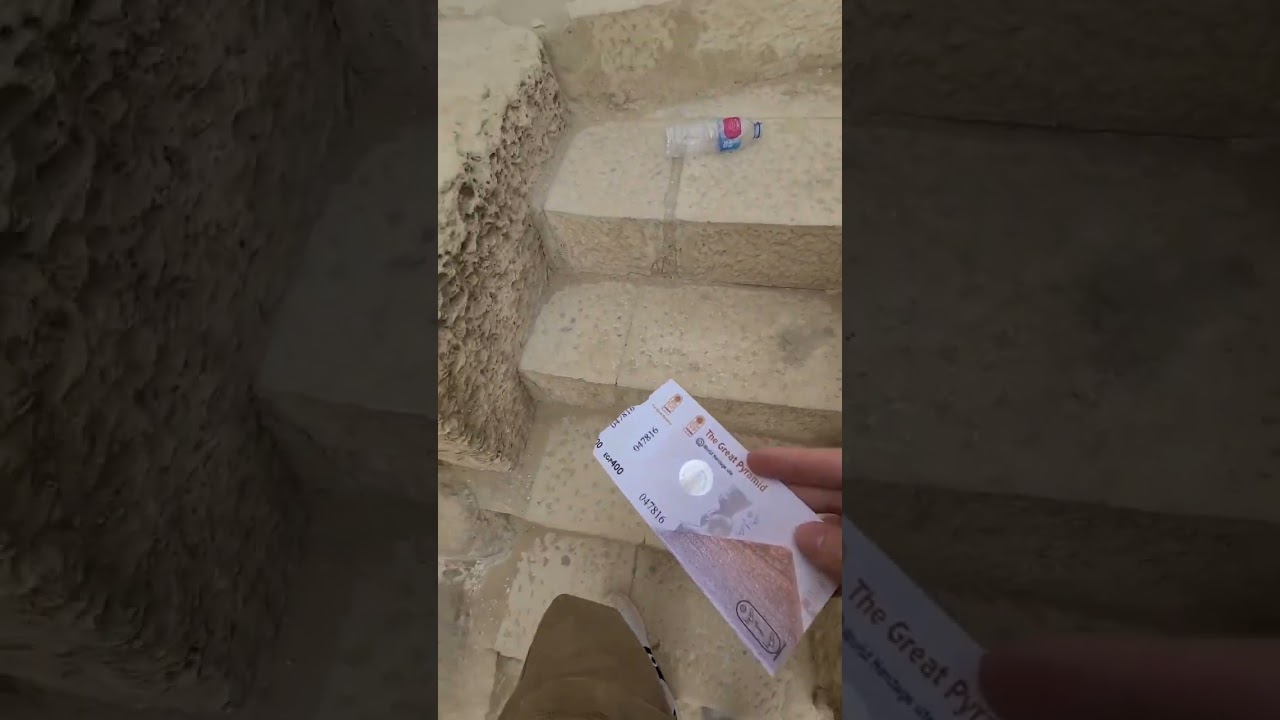 going inside the great pyramids of Giza. #travel #travel #egypt #2023 #pyramid #ancienthistory