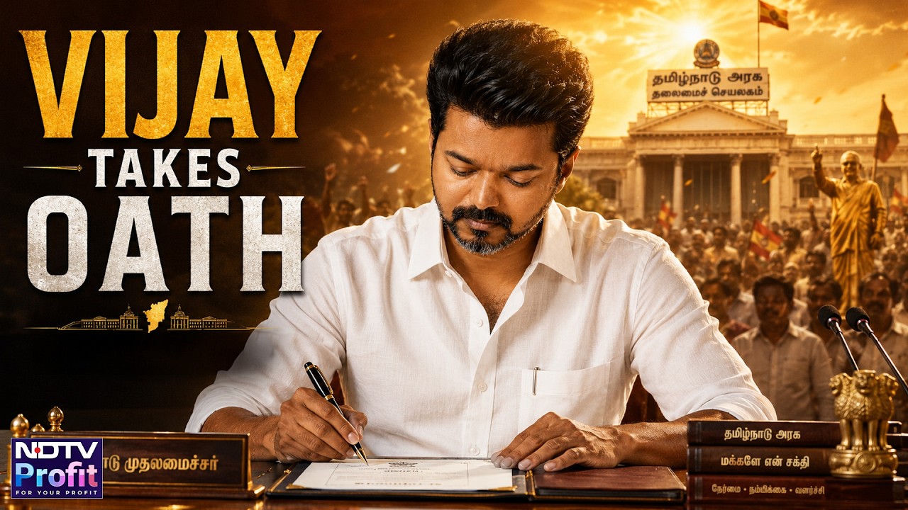 Vijay Takes Oath LIVE | TVK Vijay's Historic Swearing-In Moment | Tamil Nadu CM Ceremony 2026 LIVE