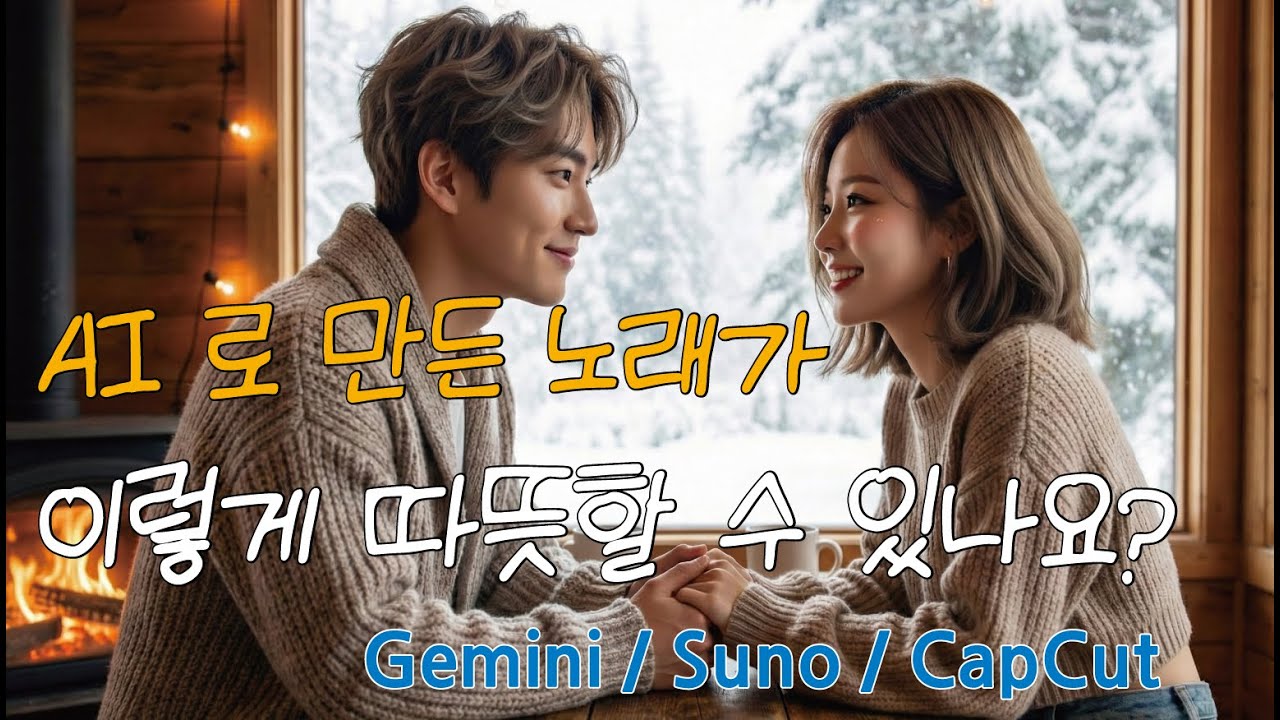 AI로 만든 노래가 이렇게 따뜻할 수 있나요? 겨울 감성 힐링 팝 Can AI music be this warm? Cozy Winter Healing Pop(Gemini&Suno)