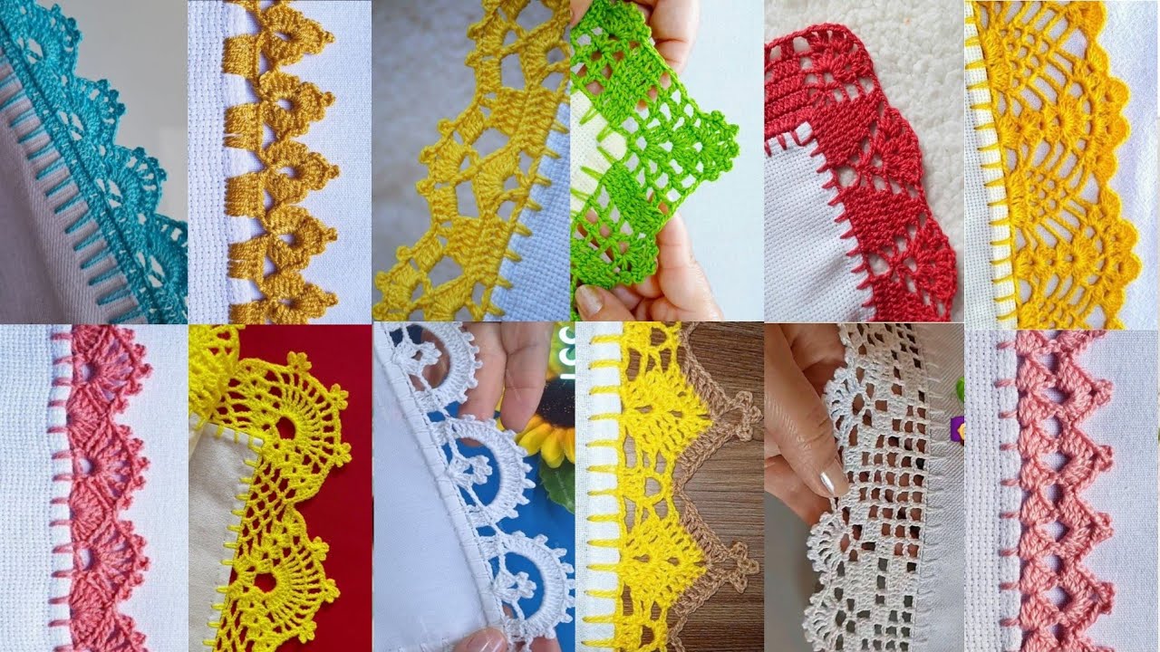 Crochet lace (Amazing beautiful patterns)#crochet #handmade #crochetpatterns