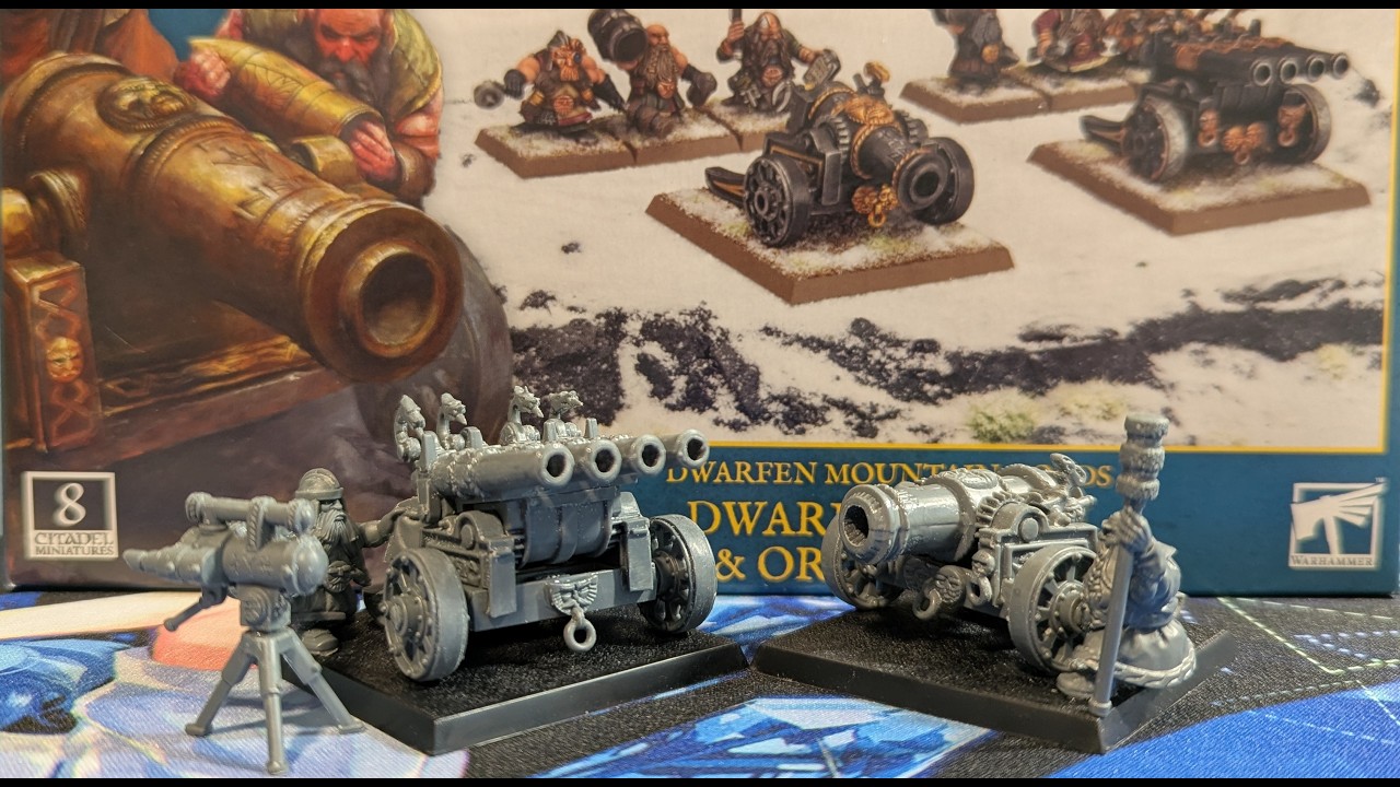 Model Kit Showcase: Warhammer: The Old World - Dwarf Cannon & Organ Gun
