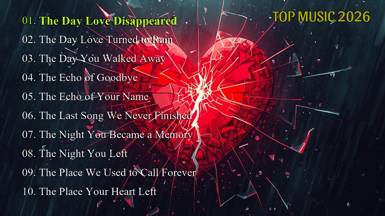 Emotional Music Playlist 2026 💔 Sad Love Songs for Broken Hearts