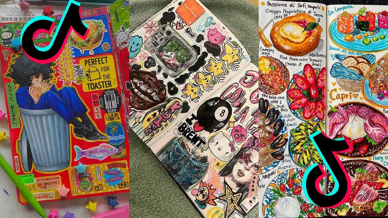 ART SKETCHBOOK 📖 TIKTOK compilation [NO OUTROS] | Read desc #204