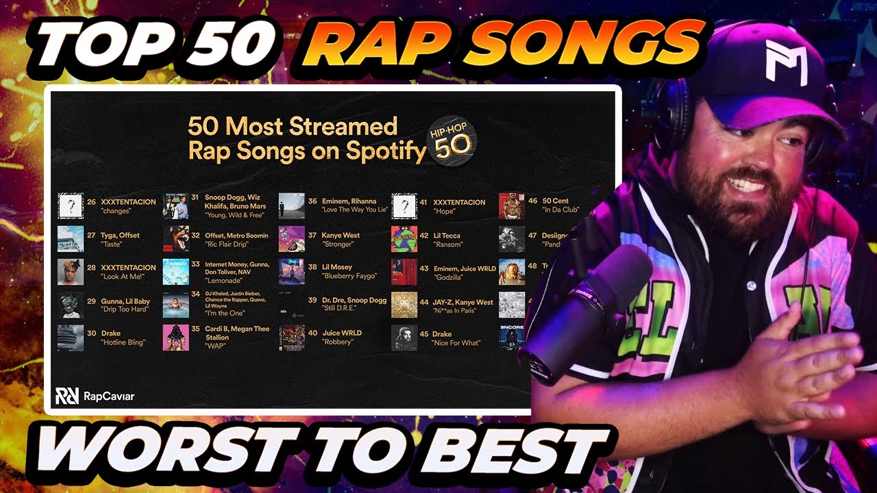 Top 50 Most Streamed Rap Songs of All Time Ranked Worst to Best