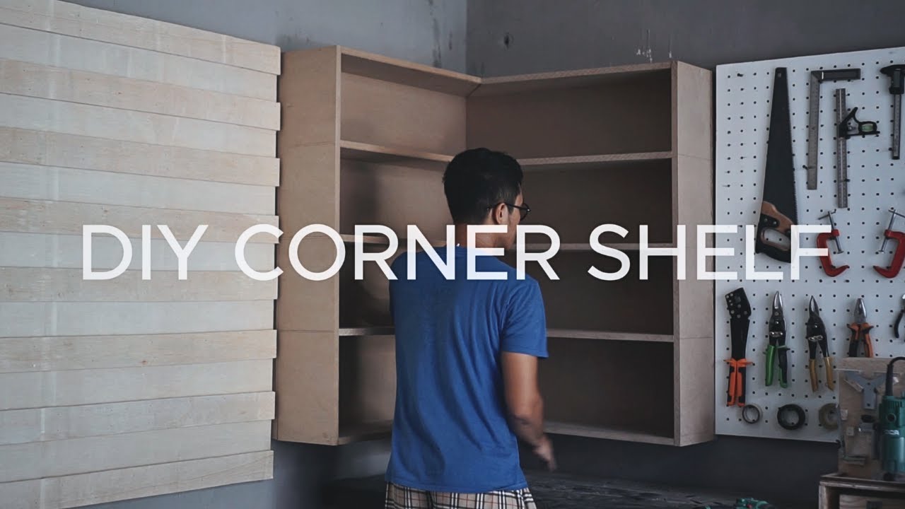 DIY membuat rak sudut gantung minimalis untuk di workshop