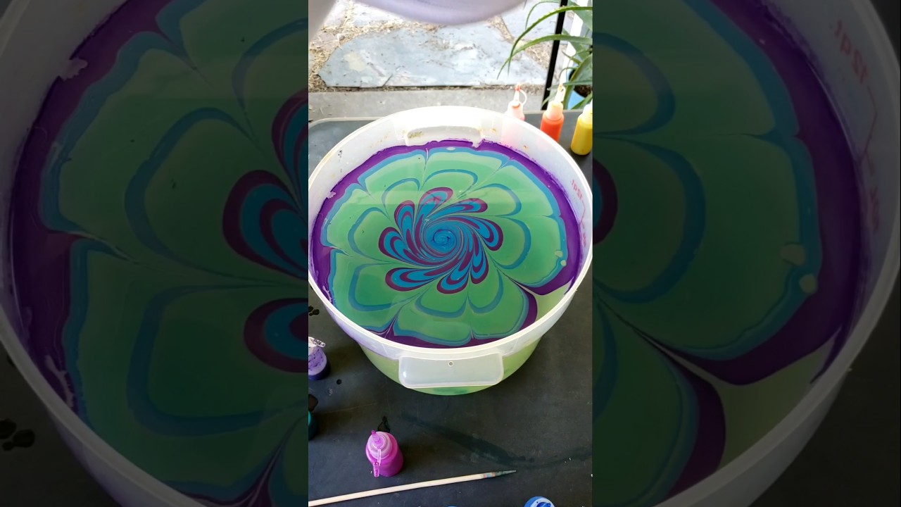 Making trippy marbled hats! 