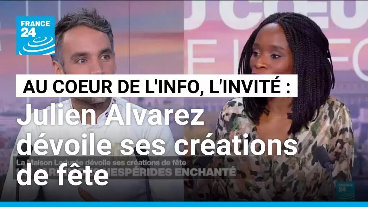 Julien Alvarez, chef p&acirc;tissier de la Maison Ladur&eacute;e d&eacute;voile ses cr&eacute;ations de f&ecirc;te &bull; FRANCE 24
