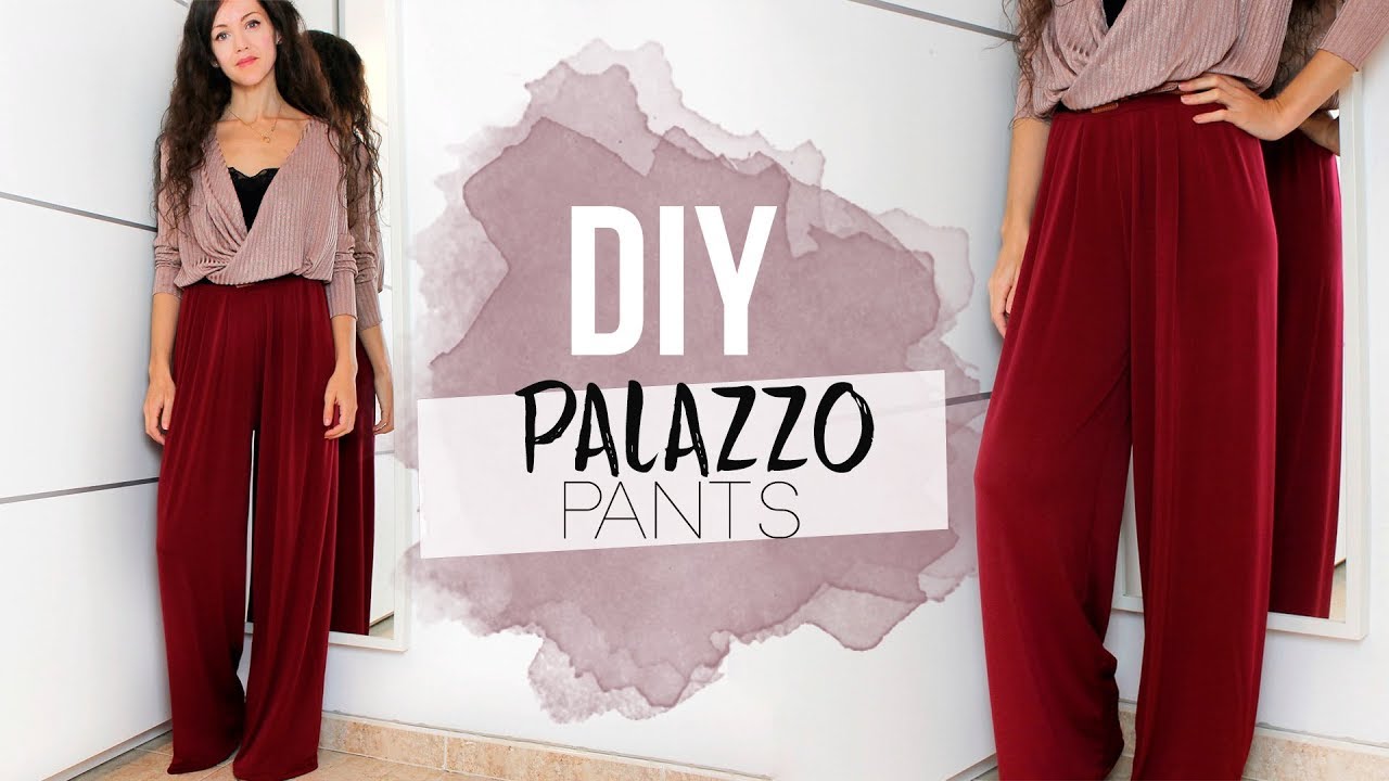 DIY PALAZZO PANTS | C&oacute;mo hacer un pantal&oacute;n palazzo