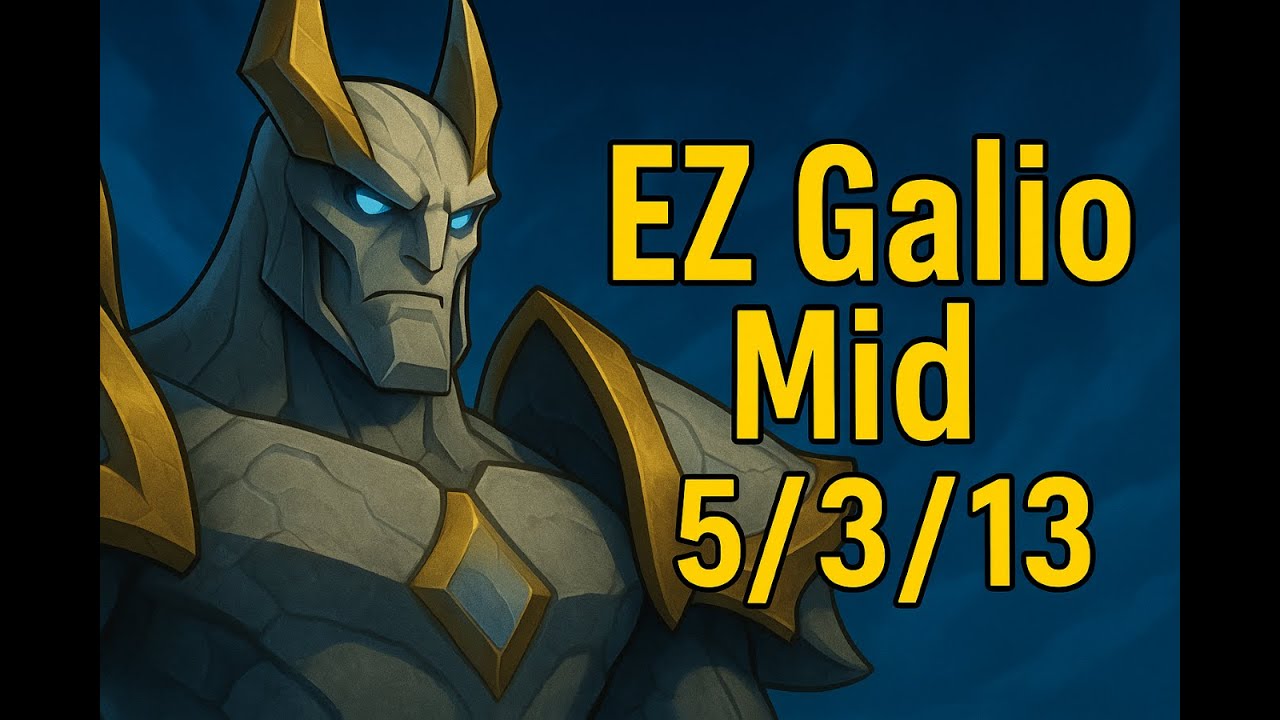 This Galio Mid Game Was Too EASY | Full Gameplay!